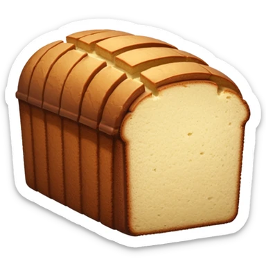 SLICED BROWN POUND CAKE sticker