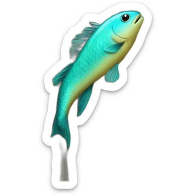 a fish climb a tree sticker