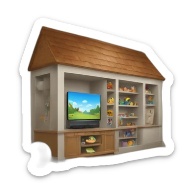 Suburban Basement Playroom sticker