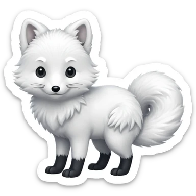 Arctic Fox, full body sticker