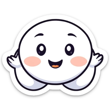 Starry eyed excitement  sticker