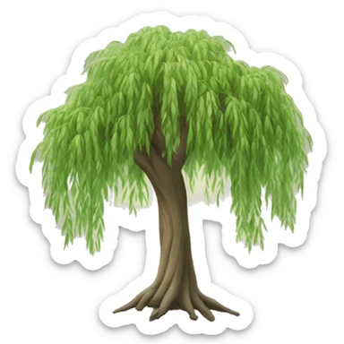A willow tree sticker