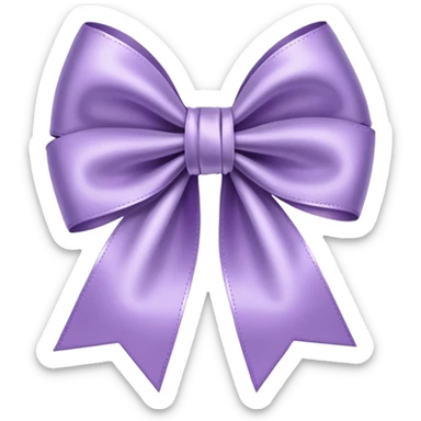 light purple bow sticker