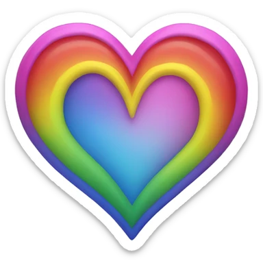Rainbow Heart sticker