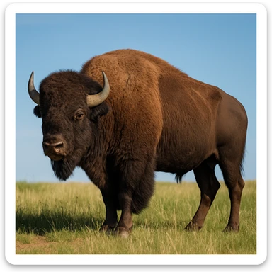 Bison sticker