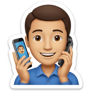 CHICO HABLANDO POR CELULAR sticker