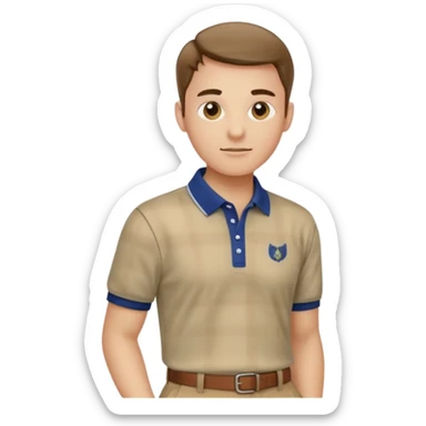 Make me a preppy aesthetic sticker