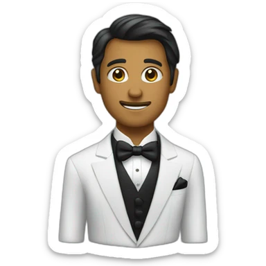T in a tuxedo sticker