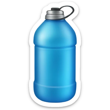 blue water bottle sticker