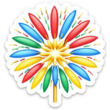 new year fireworks 2026 sticker