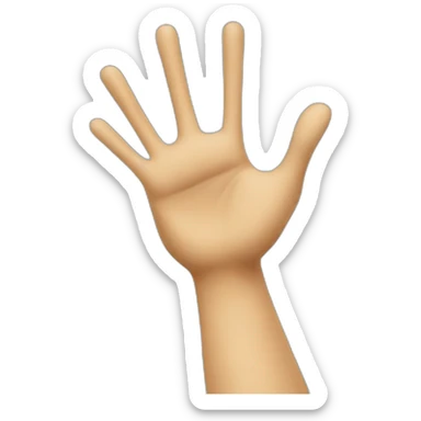 high five and victory near sticker