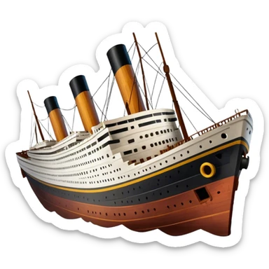 the wreck of the titanic sticker