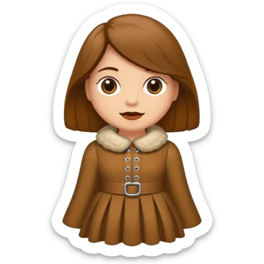 Bassotto seduto con vestito di lana sticker