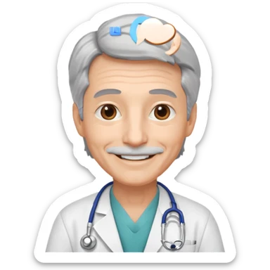 make an experienced doctor emoji  sticker