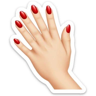 Classic painting nails emoji sticker