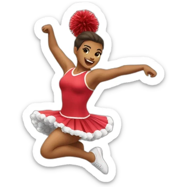pom pom girl qui dansent sticker