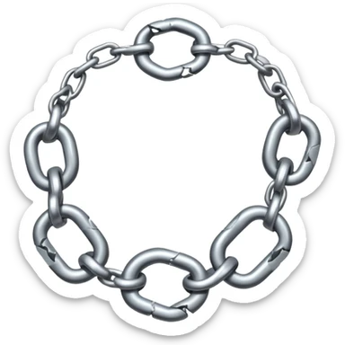 broken chain sticker