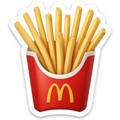 McDonald's french fries sticker