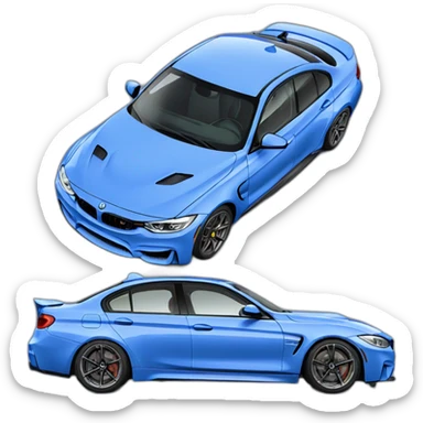 blue f80 m3 sticker