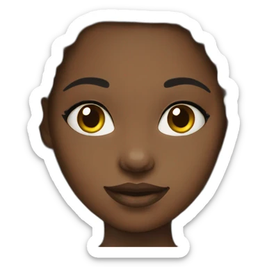 Beautiful African girl sticker