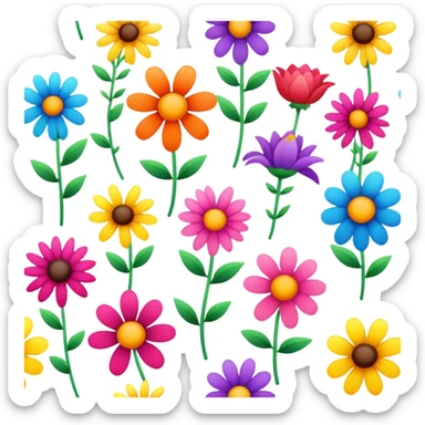 Flowers sticker