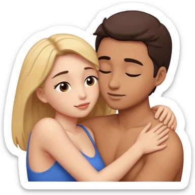 intimate moment between lovers sticker