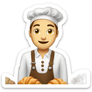 get the croissants at the boulangerie sticker