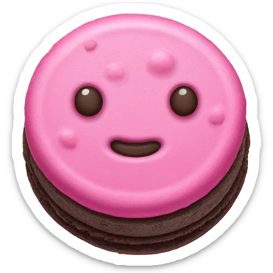 Pink Oreo cookie  sticker