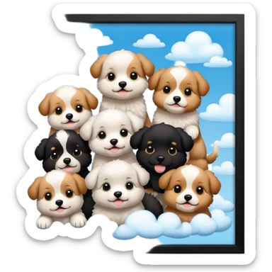 Cielo de los perritos sticker