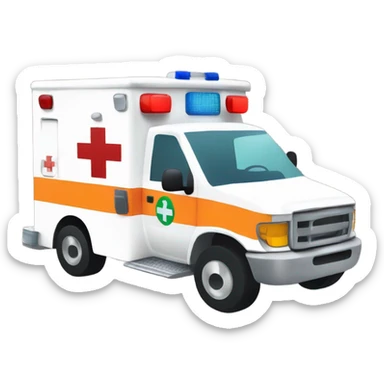 dragon driving an ambulance inside ambulance as an Emt sticker