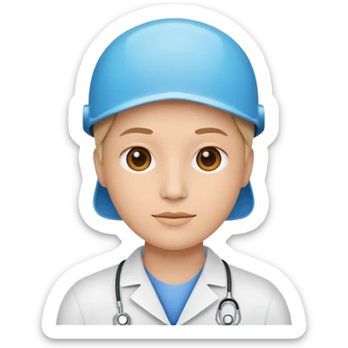 generate a flat image icon for AI Health Expert sticker