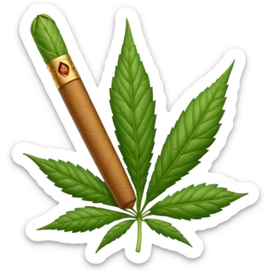 Cigarro de marihuana  sticker