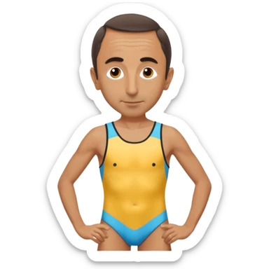 Éric zemour le politique qui est en maillot de bain  sticker