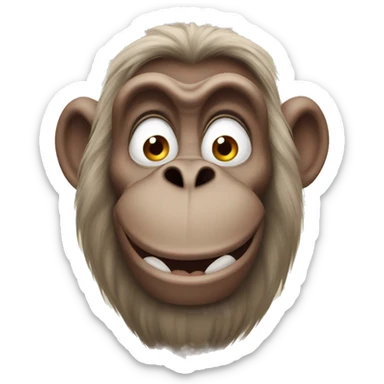 Abu monkey from aladdin sticker