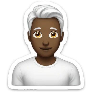 White soulmate sticker