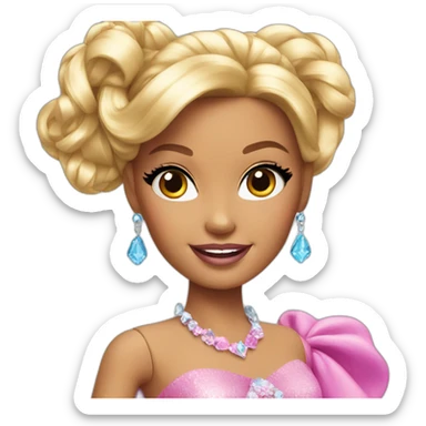barbie princess sticker