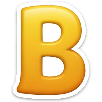 Alphabet B sticker