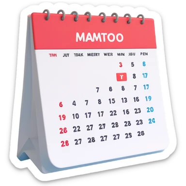 calendar week sticker