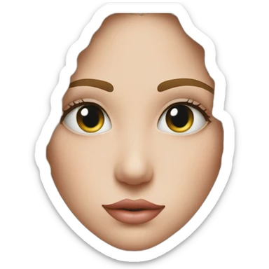 yeux levé vers le ciel + sourit sticker