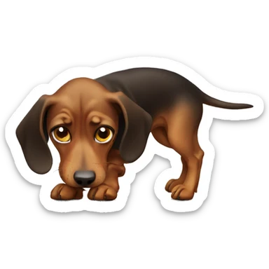 Bad dachshund  sticker