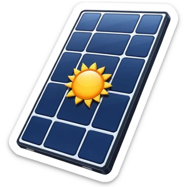 solar panel simple sticker