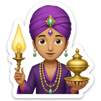 magician of the lamp sticker