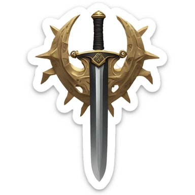 Eight-Handled Sword Divergent Sila Divine General Mahoraga sticker