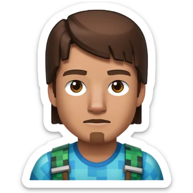 Steve from Minecraft sticker