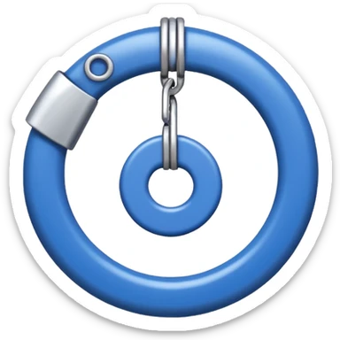 Ein blauer Kreis mit einem weißen Haken drinnen also ein sogenanntes blauer haken sticker