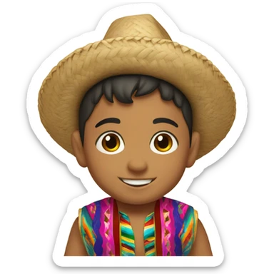 Mexican toddler boy sticker