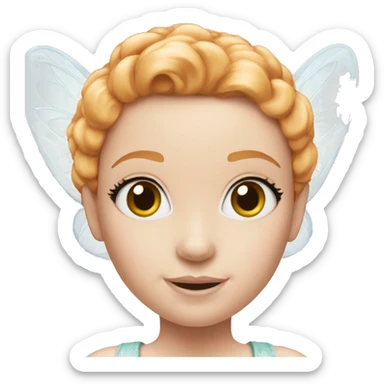 Pale Barbie fairy ginger sticker