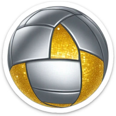 Volleyball-Dressing-up-as-a-discoball sticker