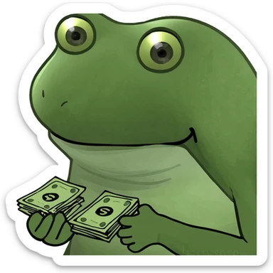 Give me money  sticker