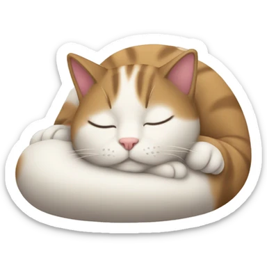 Cat sleeping sticker